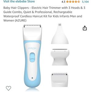 New - baby hair clippers electric